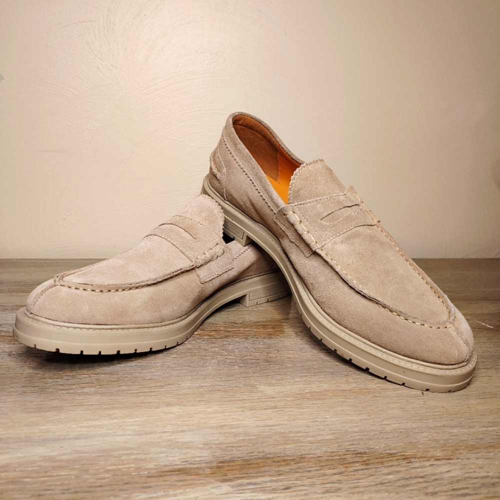STEVE MADDEN P Smith Men's Tan Suede Loafers